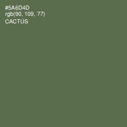 #5A6D4D - Cactus Color Image