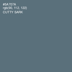 #5A707A - Cutty Sark Color Image