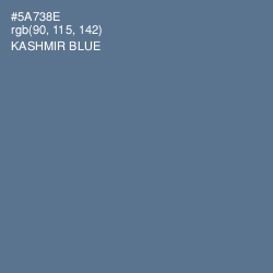 #5A738E - Kashmir Blue Color Image