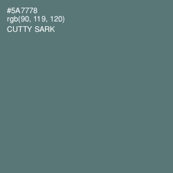 #5A7778 - Cutty Sark Color Image