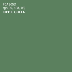 #5A805D - Hippie Green Color Image