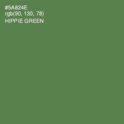 #5A824E - Hippie Green Color Image