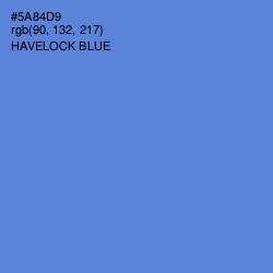 #5A84D9 - Havelock Blue Color Image