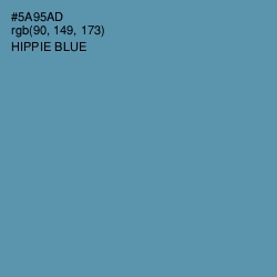 #5A95AD - Hippie Blue Color Image