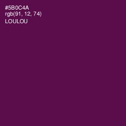 #5B0C4A - Loulou Color Image