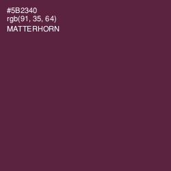 #5B2340 - Matterhorn Color Image