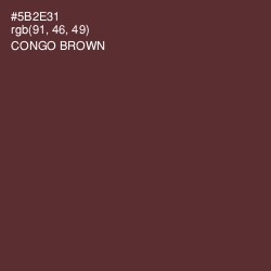 #5B2E31 - Congo Brown Color Image