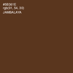 #5B361E - Jambalaya Color Image