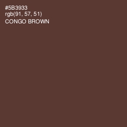 #5B3933 - Congo Brown Color Image