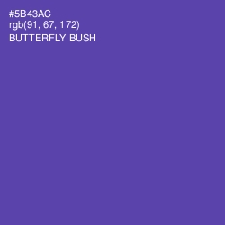 #5B43AC - Butterfly Bush Color Image