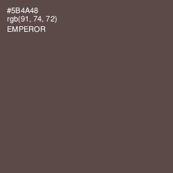 #5B4A48 - Emperor Color Image