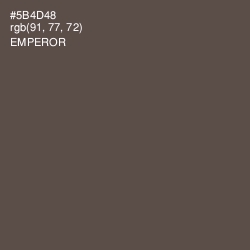 #5B4D48 - Emperor Color Image