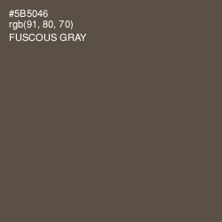 #5B5046 - Fuscous Gray Color Image