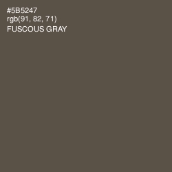 #5B5247 - Fuscous Gray Color Image