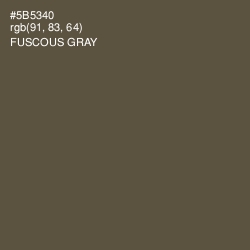 #5B5340 - Fuscous Gray Color Image