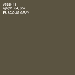 #5B5441 - Fuscous Gray Color Image