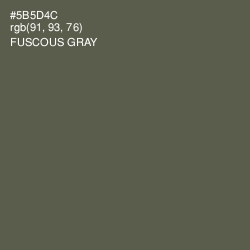 #5B5D4C - Fuscous Gray Color Image