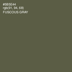 #5B5E44 - Fuscous Gray Color Image