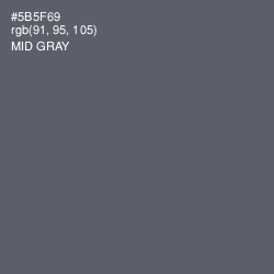 #5B5F69 - Mid Gray Color Image