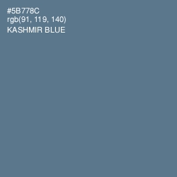 #5B778C - Kashmir Blue Color Image