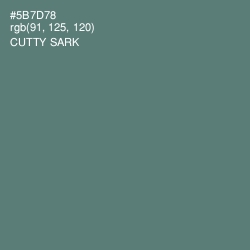 #5B7D78 - Cutty Sark Color Image