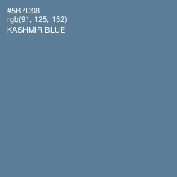 #5B7D98 - Kashmir Blue Color Image