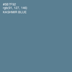 #5B7F92 - Kashmir Blue Color Image