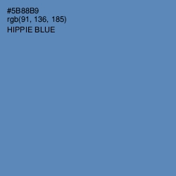 #5B88B9 - Hippie Blue Color Image