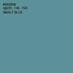 #5B9298 - Smalt Blue Color Image