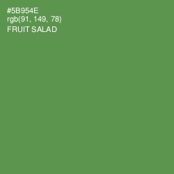 #5B954E - Fruit Salad Color Image