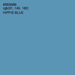 #5B95B6 - Hippie Blue Color Image