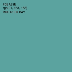 #5BA39E - Breaker Bay Color Image