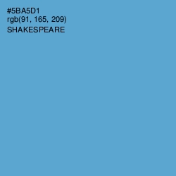 #5BA5D1 - Shakespeare Color Image