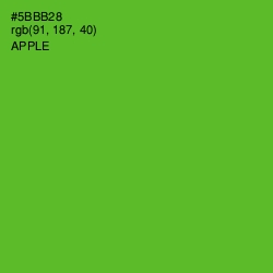 #5BBB28 - Apple Color Image