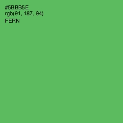 #5BBB5E - Fern Color Image
