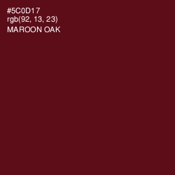 #5C0D17 - Maroon Oak Color Image