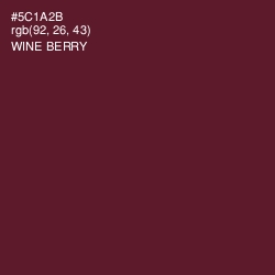 #5C1A2B - Wine Berry Color Image
