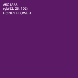 #5C1A66 - Honey Flower Color Image