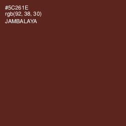 #5C261E - Jambalaya Color Image