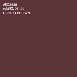 #5C3438 - Congo Brown Color Image