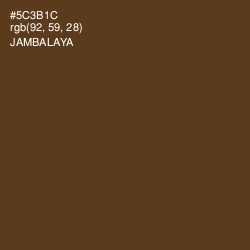#5C3B1C - Jambalaya Color Image