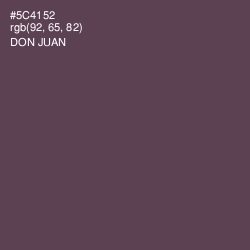 #5C4152 - Don Juan Color Image