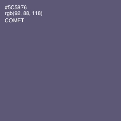 #5C5876 - Comet Color Image