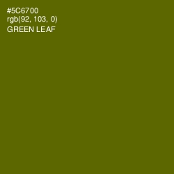 #5C6700 - Green Leaf Color Image