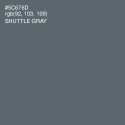 #5C676D - Shuttle Gray Color Image
