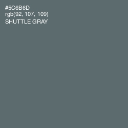 #5C6B6D - Shuttle Gray Color Image