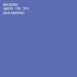 #5C6DB5 - San Marino Color Image
