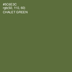 #5C6E3C - Chalet Green Color Image