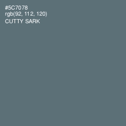 #5C7078 - Cutty Sark Color Image
