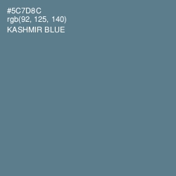 #5C7D8C - Kashmir Blue Color Image